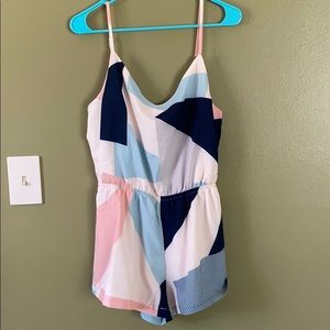 Fun Colorblock Romper, Size S